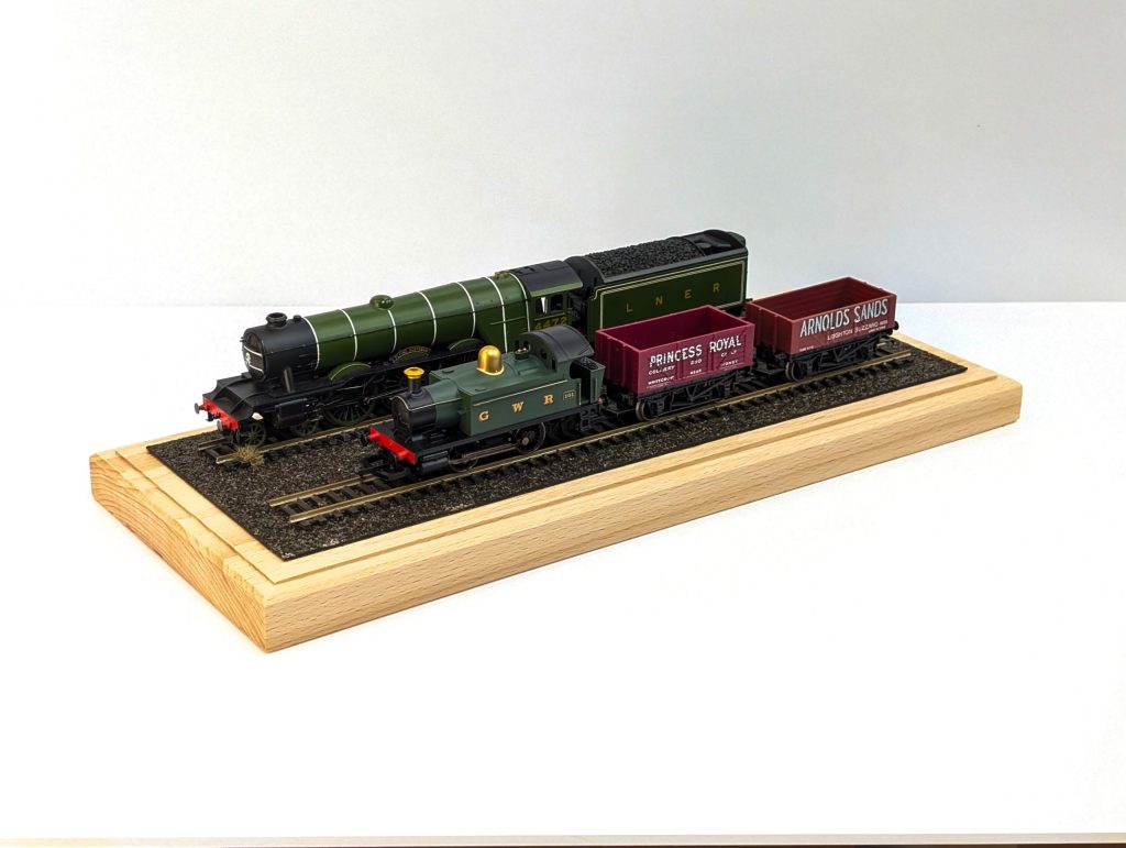 Double-Track OO / HO Display Case — alternate view